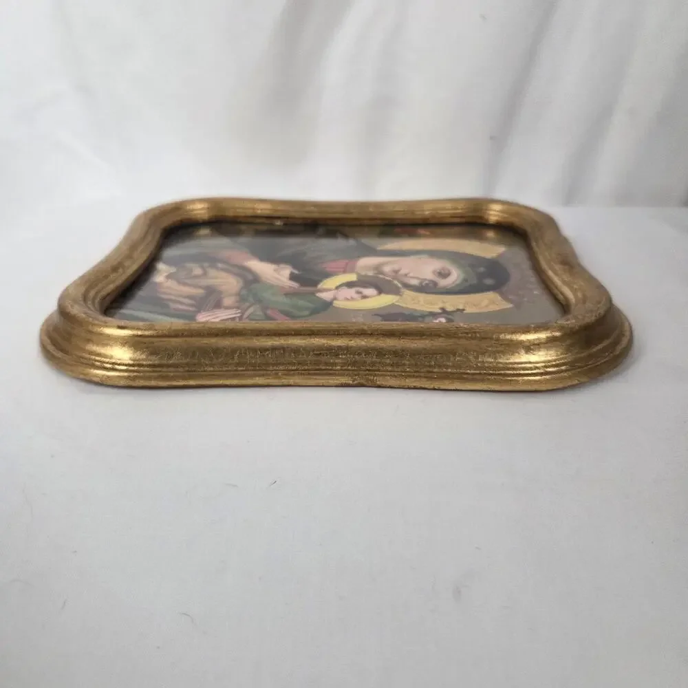 Virgin Mary Icon Our Lady of Perpetual Help Madonna and Child Christ Framed Icon